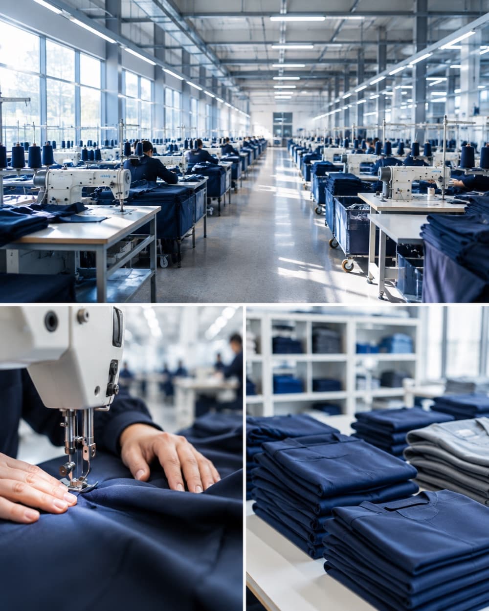 Baku Textile Company istehsal sahəsi — tikiş sexi və hazır formalar